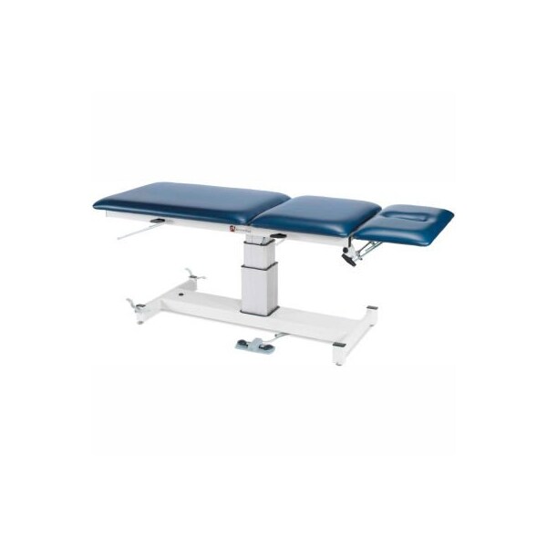 Fabrication Enterprises Electric Pedestal Hi-Low Treatment Table, 3-Section, 76"L x 27"W x 24" - 36"H 15-1539 - main